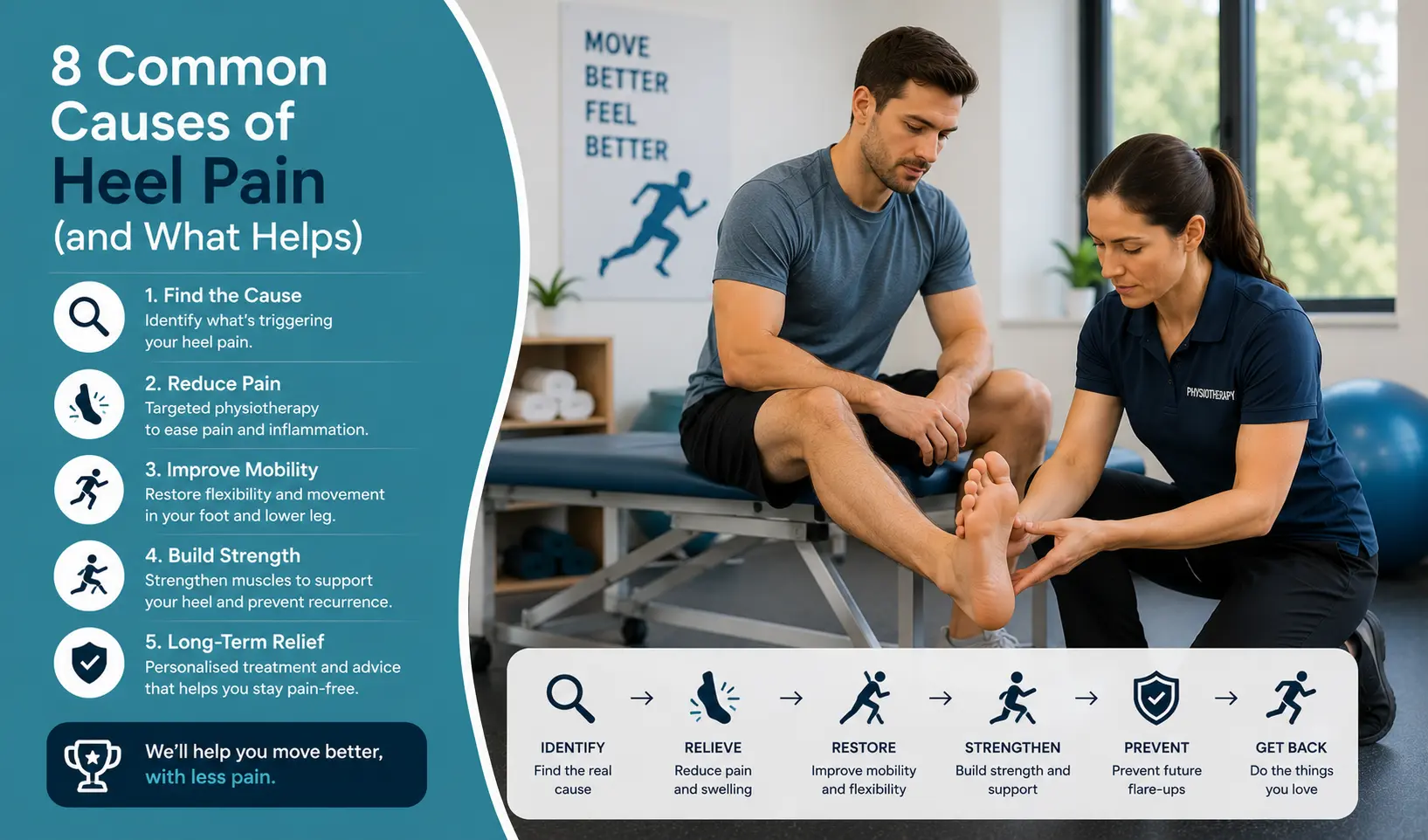 Befit Physiotherapy | 8 Common Causes of Heel Pain (and What Helps)