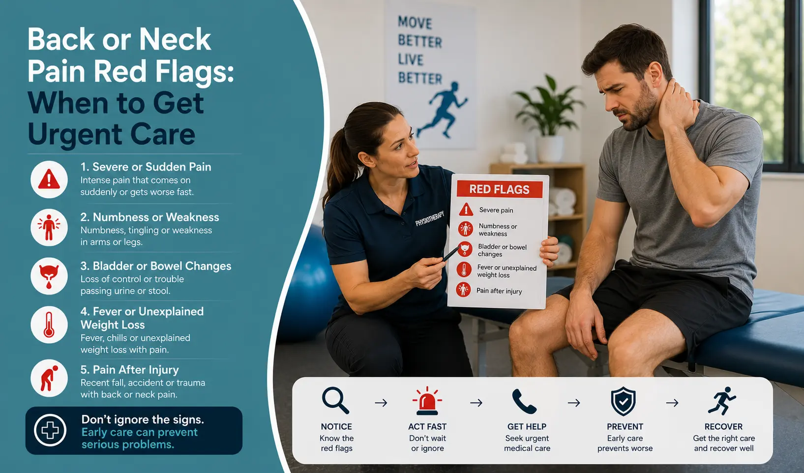 Befit Physiotherapy | Back or Neck Pain Red Flags: When to Seek Urgent Care