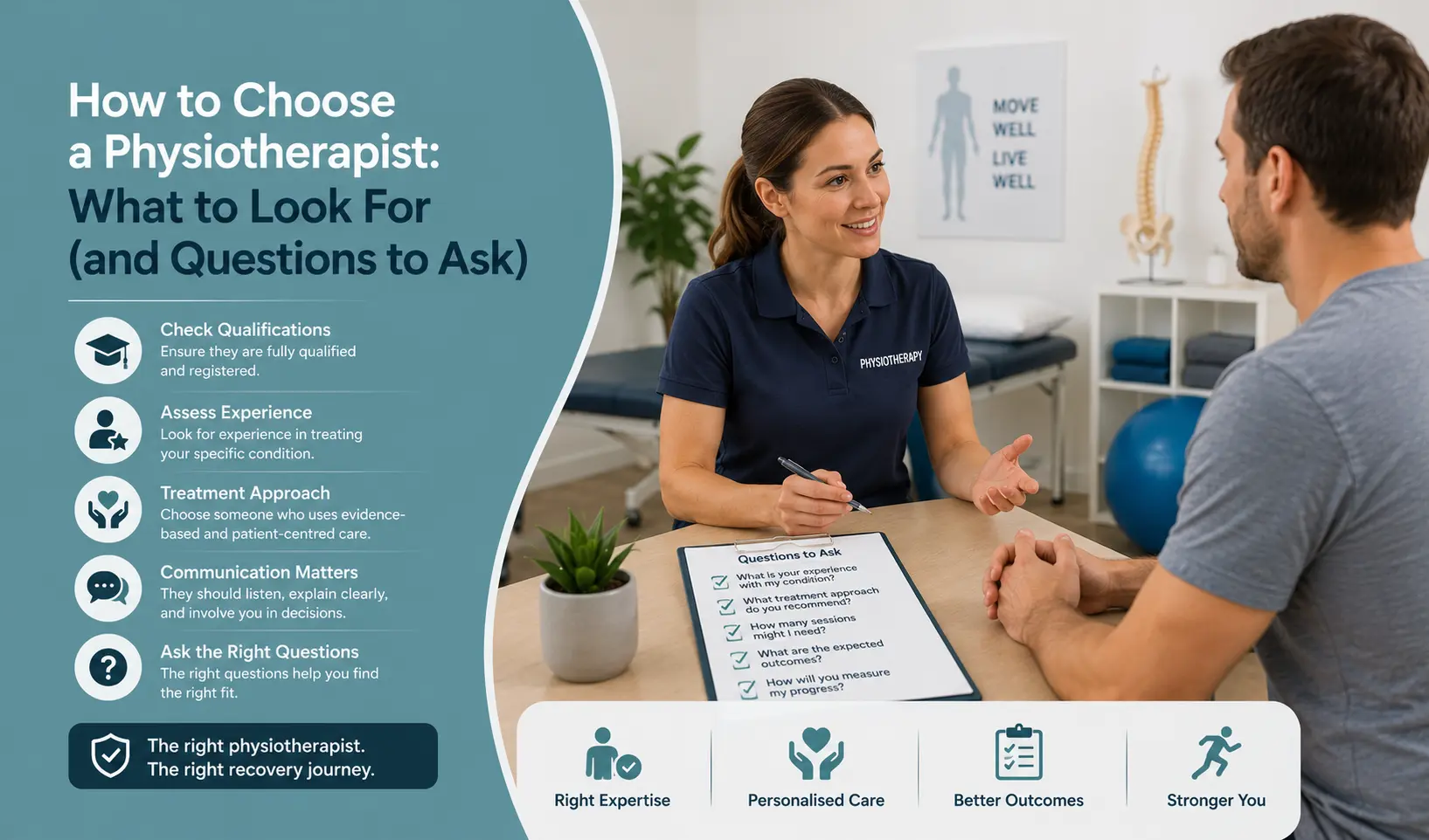 Befit Physiotherapy | How to Choose a Physiotherapist: What to Look For (and Questions to Ask) Befit Physiotherapy | How to Choose a Physiotherapist: What to Look For (and Questions to Ask)