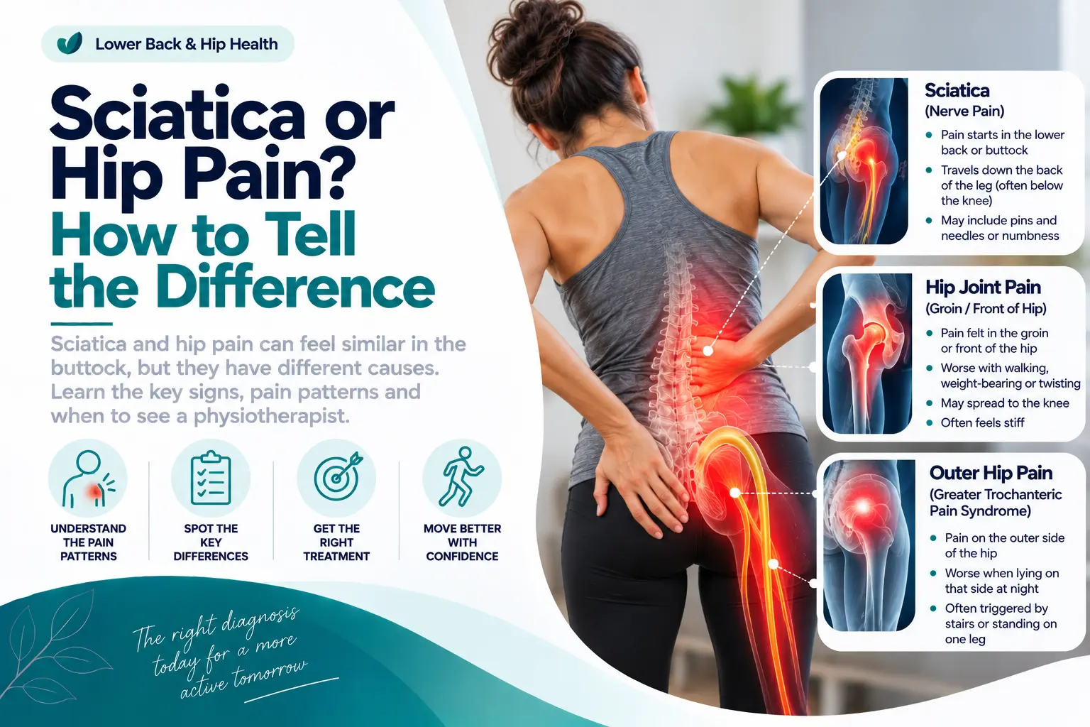 Befit Physiotherapy | Sciatica or Hip Pain? How to Tell the Difference